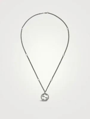 Interlocking G Sterling Silver Necklace