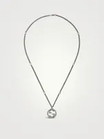 Interlocking G Sterling Silver Necklace