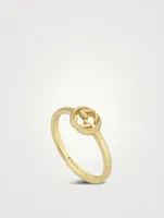 Interlocking G 18K Gold Ring