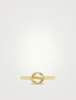 Interlocking G 18K Gold Ring