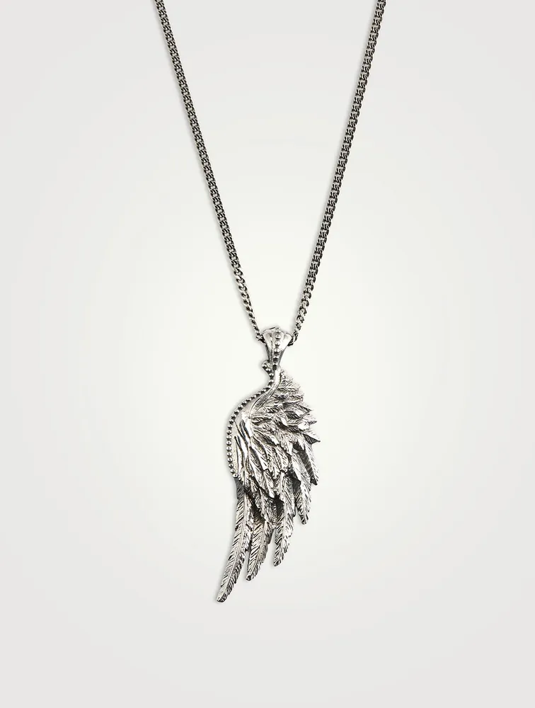 Sterling Silver Wing Necklace