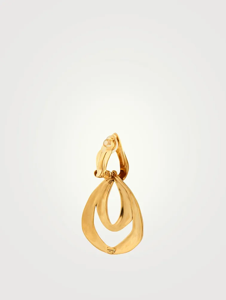 24K Gold Plated Spirale Double Link Earrings