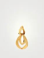 24K Gold Plated Spirale Double Link Earrings