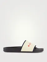 Logo Jacquard Slide Sandals