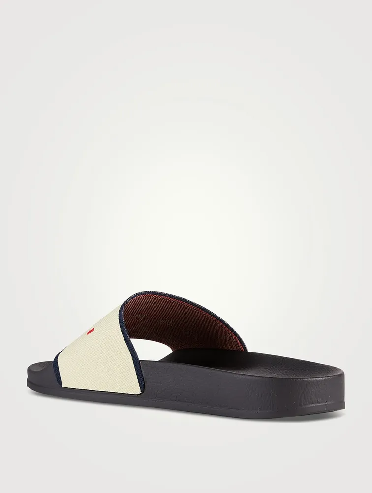 Logo Jacquard Slide Sandals