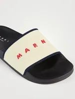 Logo Jacquard Slide Sandals