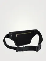 Leather Belt Bag With Signature Stripe