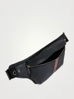 Leather Belt Bag With Signature Stripe