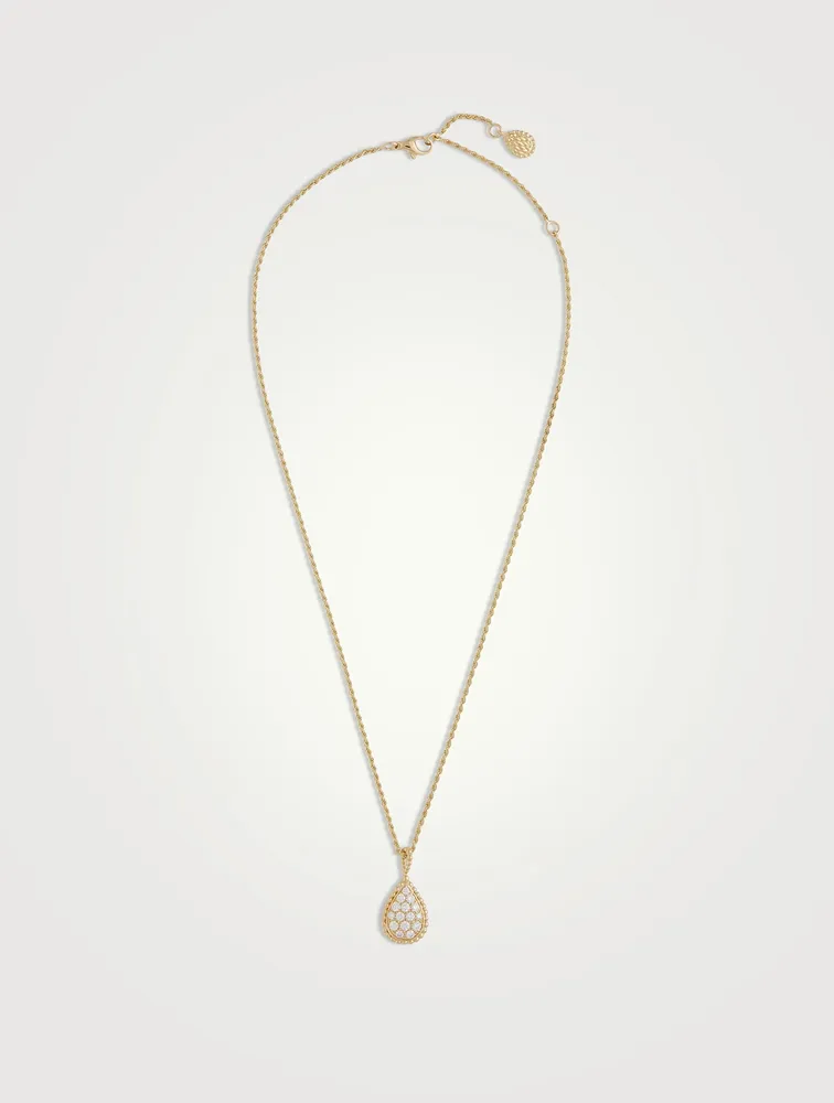 Medium Serpent Bohème Gold Pendant Necklace With Diamonds