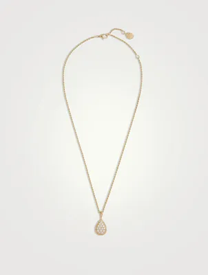 Medium Serpent Bohème Gold Pendant Necklace With Diamonds