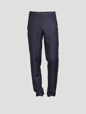 Hybrid Wool-Blend Stretch Pants