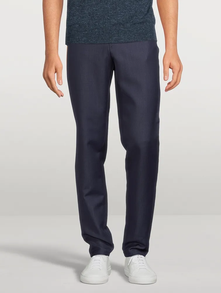 Hybrid Wool-Blend Stretch Pants