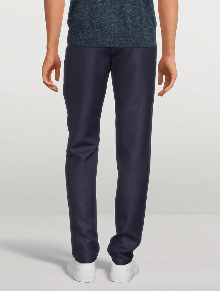 Hybrid Wool-Blend Stretch Pants