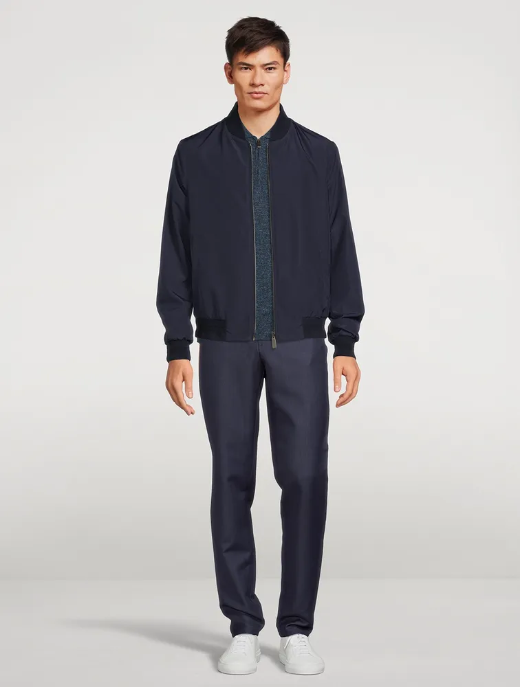 Hybrid Wool-Blend Stretch Pants