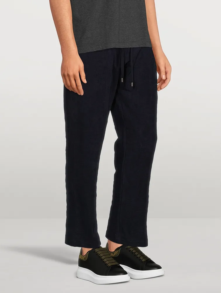 Cotton Terry Zip Sweatpants