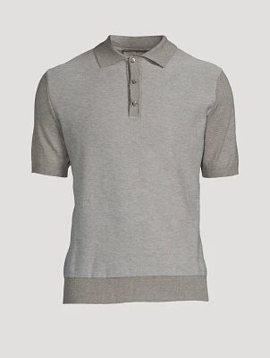 Cotton Short-Sleeve Polo Shirt