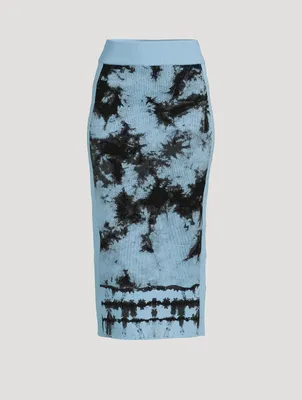 Reese Eco Midi Skirt Tie-Dye Print