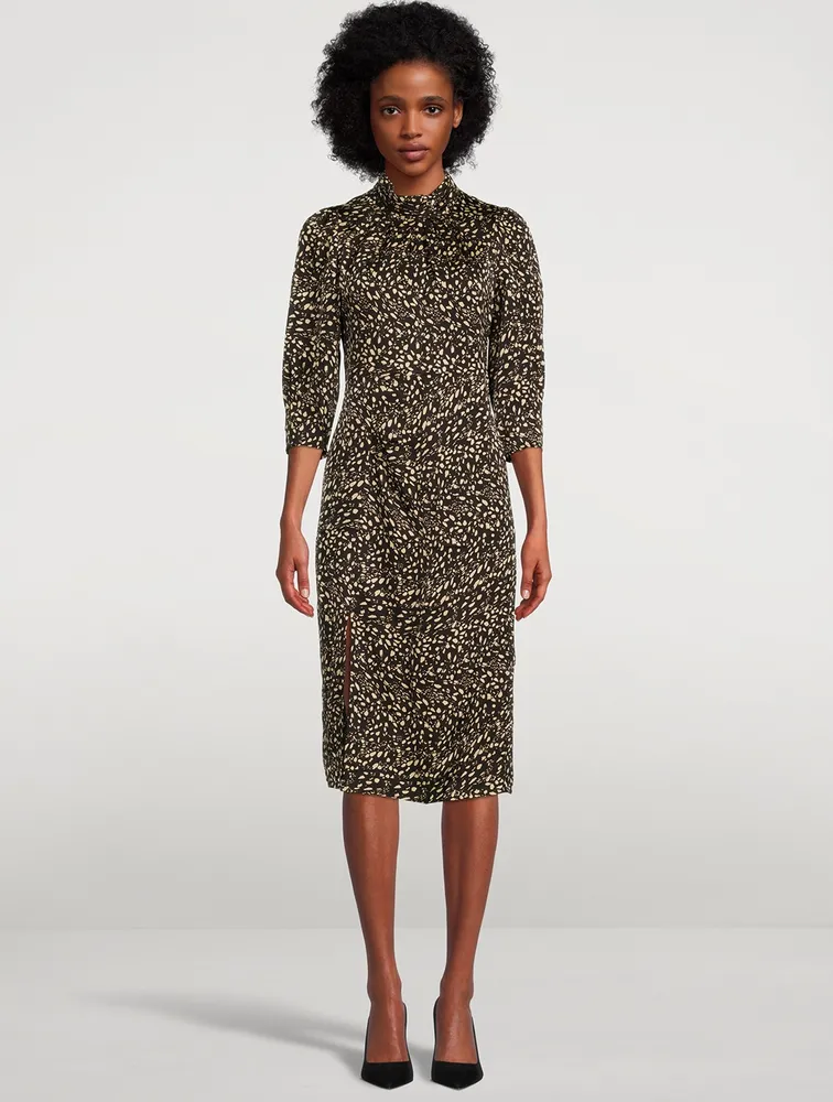 Edmee Print Midi Dress