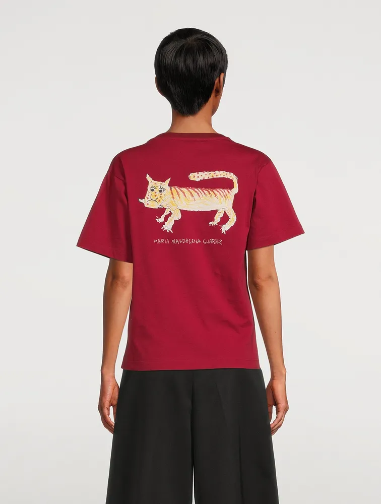 Cotton T-Shirt Lunar New Year Tiger Print