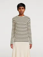 Long-Sleeve T-Shirt Stripe Print