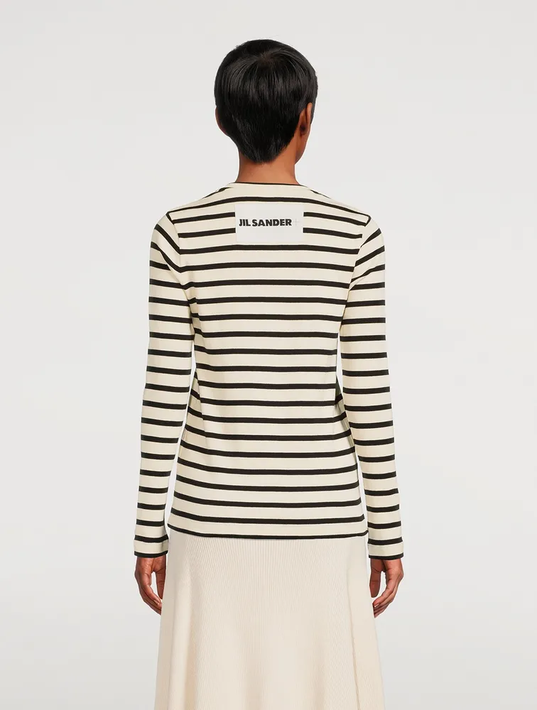 Long-Sleeve T-Shirt Stripe Print