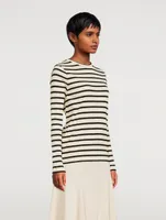 Long-Sleeve T-Shirt Stripe Print