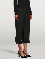 Ruffle-Trimmed Trousers