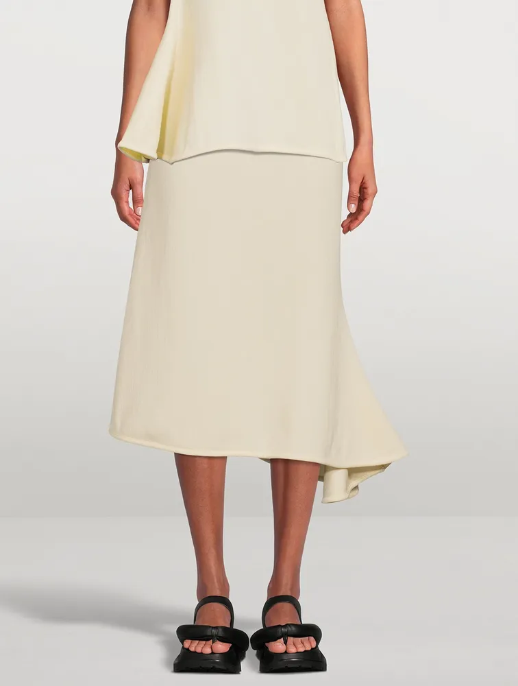 Asymmetric Midi Skirt