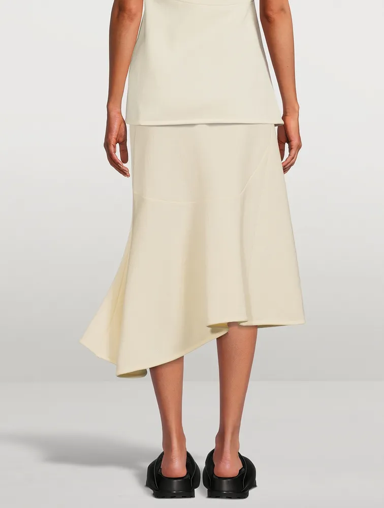 Asymmetric Midi Skirt