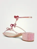 Caterina Crystal Satin Sandals