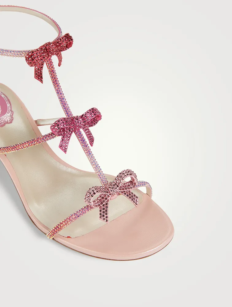 Caterina Crystal Satin Sandals