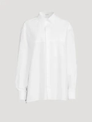 Cotton Anagram Jacquard Shirt