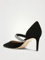 Addison Embellished Suede d'Orsay Pumps