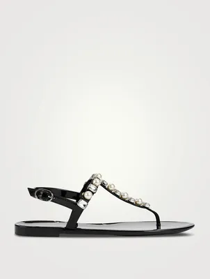 Goldie Embellished Jelly Sandals