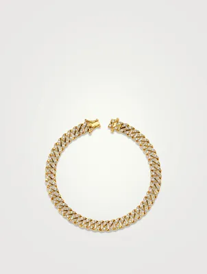 Small 18K Gold Havana Bracelet With Diamonds