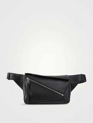 Small Puzzle Leather Belt Bag