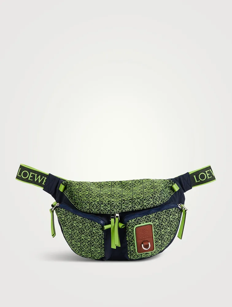 Anagram Jacquard And Nylon Large Belt Bag