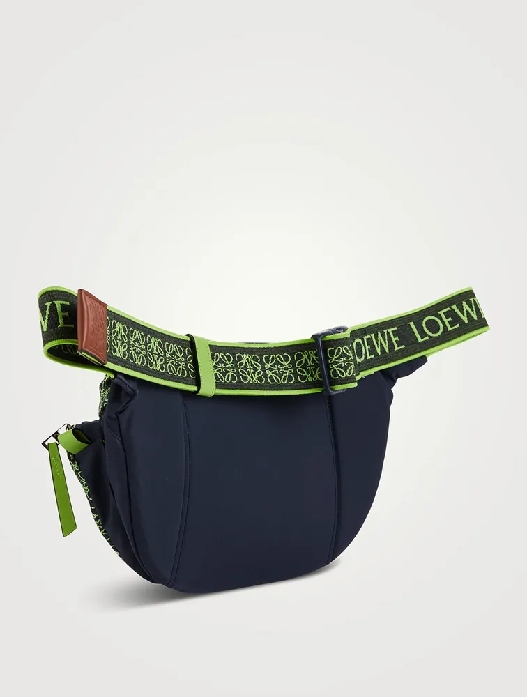 Anagram Jacquard And Nylon Large Belt Bag