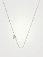 Love Letter 14K Gold Single Diamond A Necklace