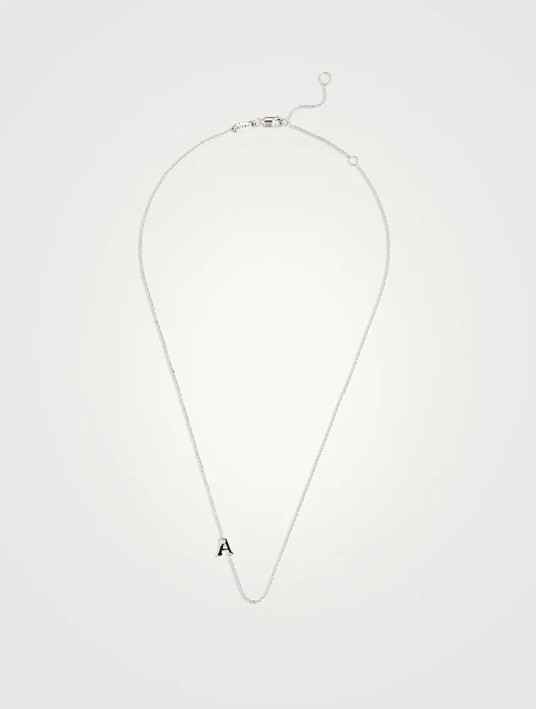 Love Letter 14K Gold Single Diamond A Necklace