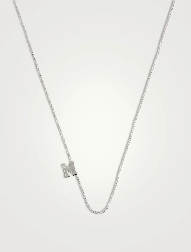 Love Letter 14K Gold Single Diamond Necklace