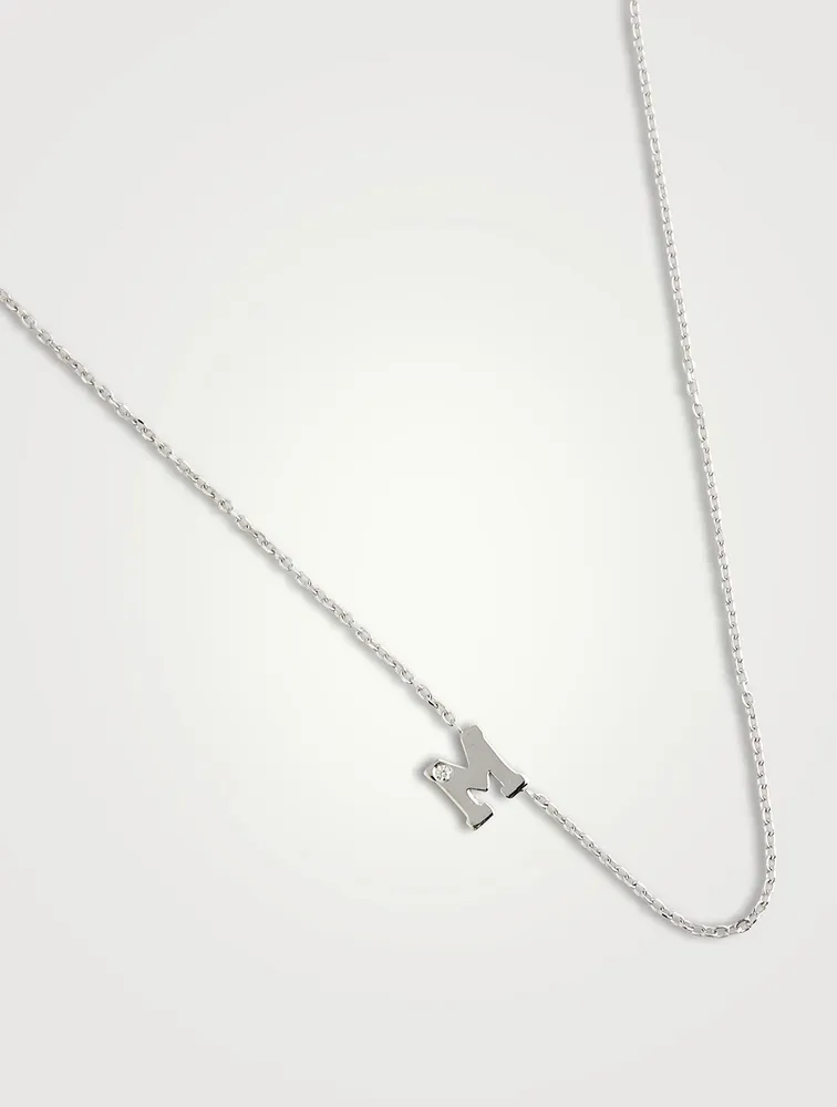 Love Letter 14K Gold Single Diamond Necklace