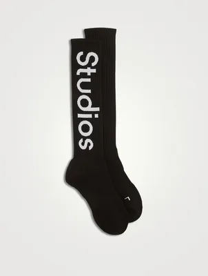 Logo Jacquard Socks