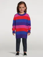Wool Sweater Striped Print