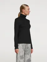 Essential Ribbed Turtleneck Top