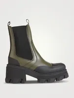 Leather Heeled Chelsea Boots