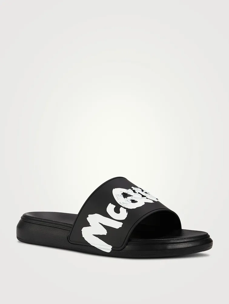 Graffiti Pool Slide Sandals