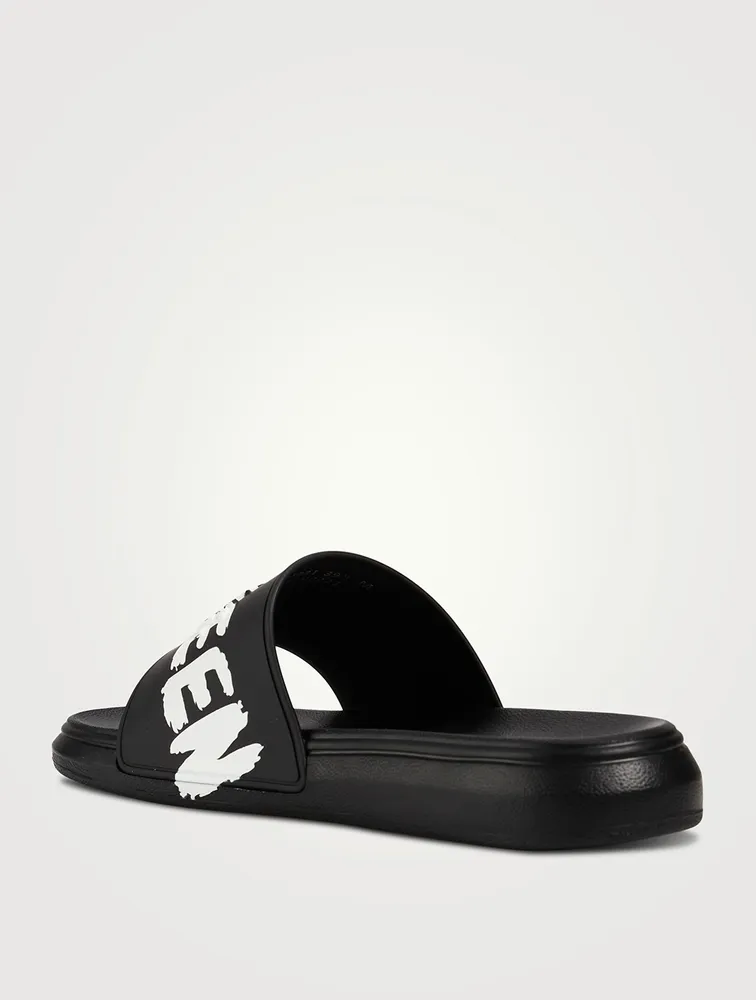 Graffiti Pool Slide Sandals