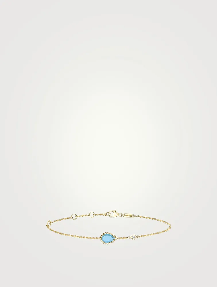 Serpent Boheme XS Motif Chain Bracelet With Diamond And Turquoise