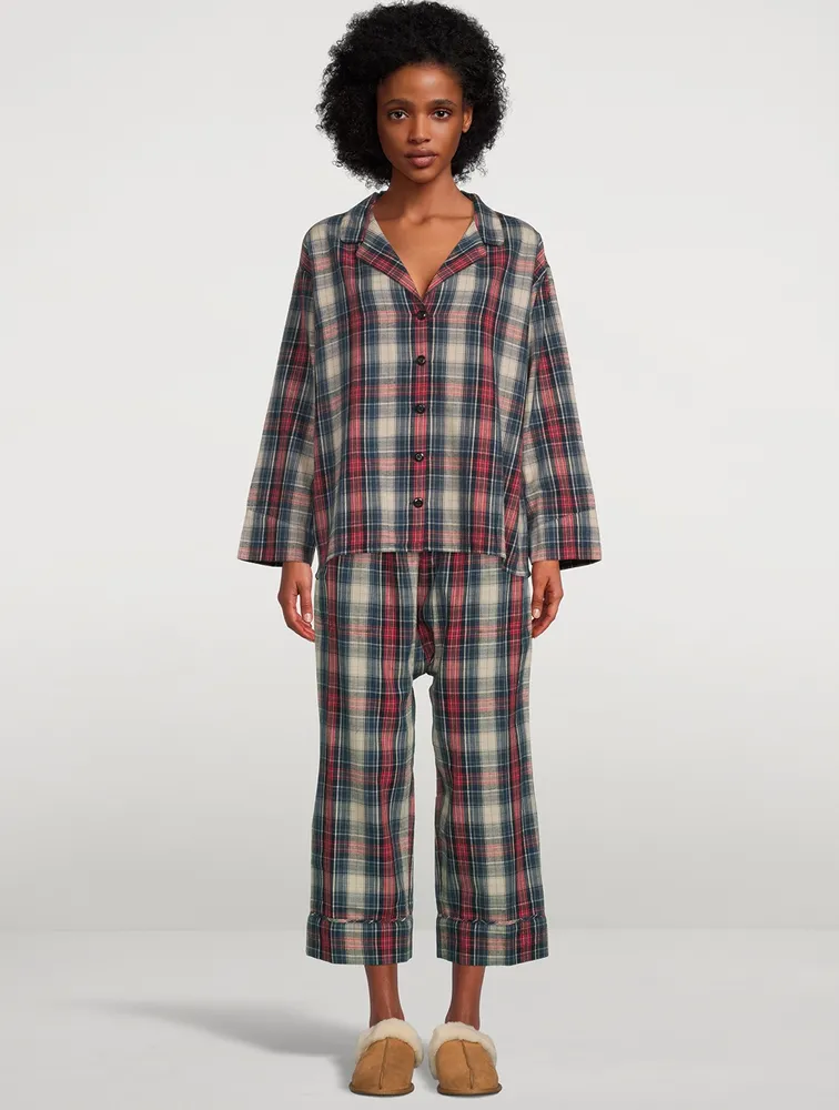 The Pajama Shirt Plaid Print